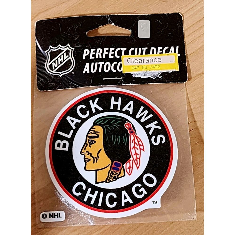 Chicago Blackhawks Vintage Perfect‎ Cut Decal "8 x 8"